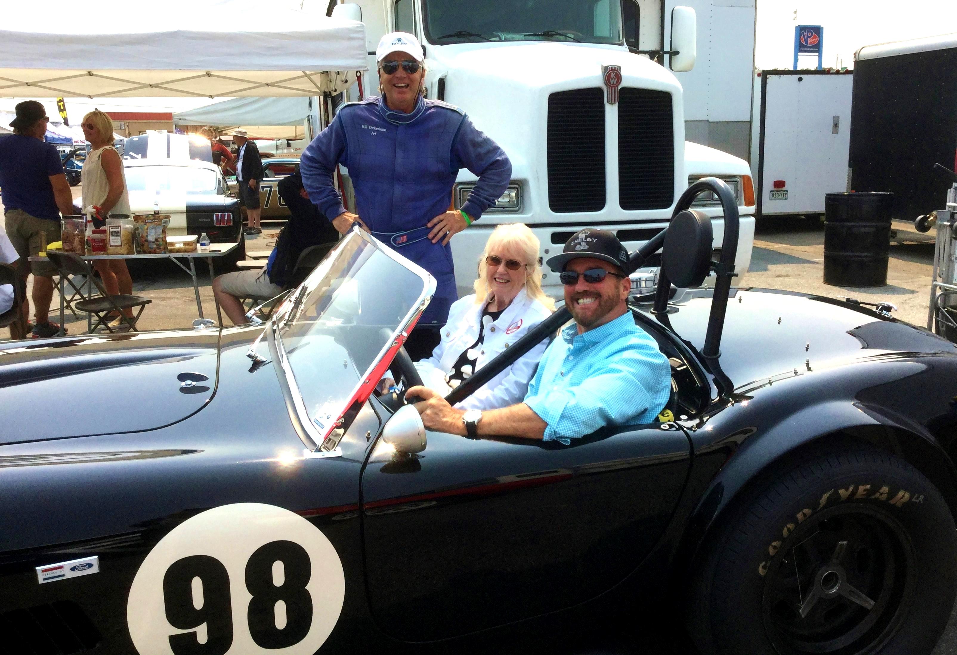 Dave MacDonald races Shelby Cobra 260 to first ever win at Riverside